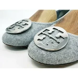 Tory Burch Lizard Printed Reva Ballet Flat in Gray | Lyst Tory Burch Textured Reva Flats in Gray Size 8 Like New main image 2